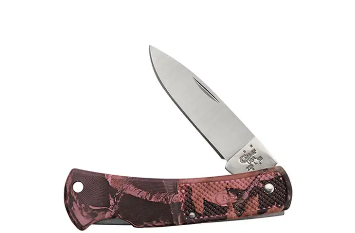 Case Pink Camo Case Caliber-Small Lockback Folding Knife